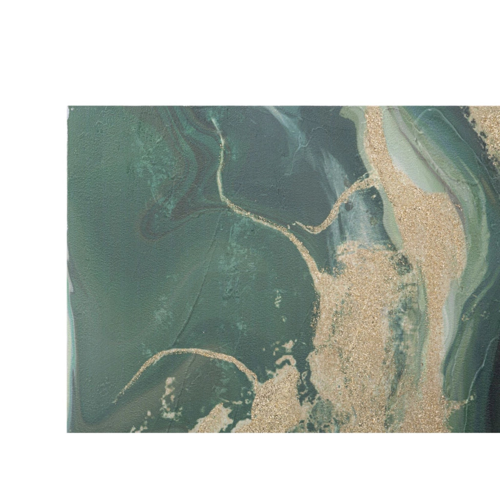 Stampa su Tela Marmo 6, Multicolore, Legno, 80x2,8x100 cm