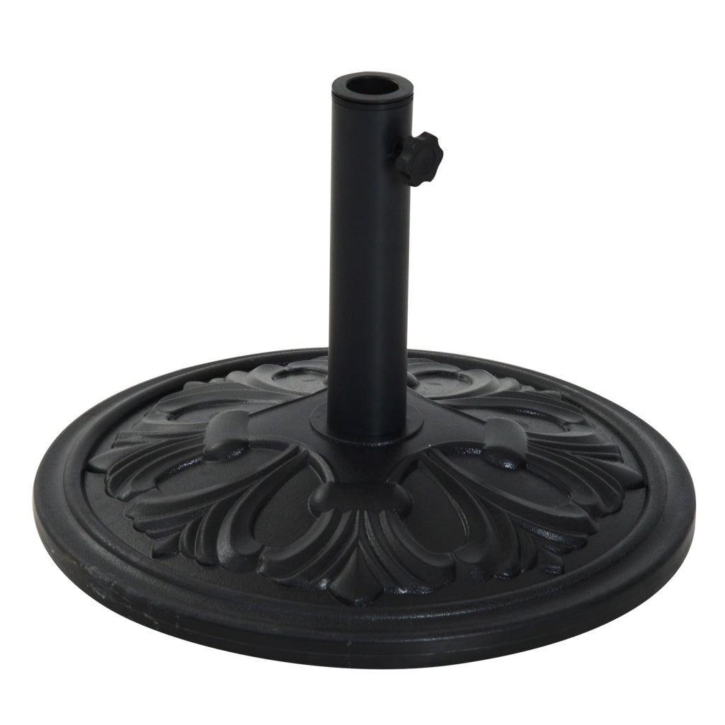 Base per ombrellone in cemento ¨C zephmum ¨C nero ?48x34cm 13kg
