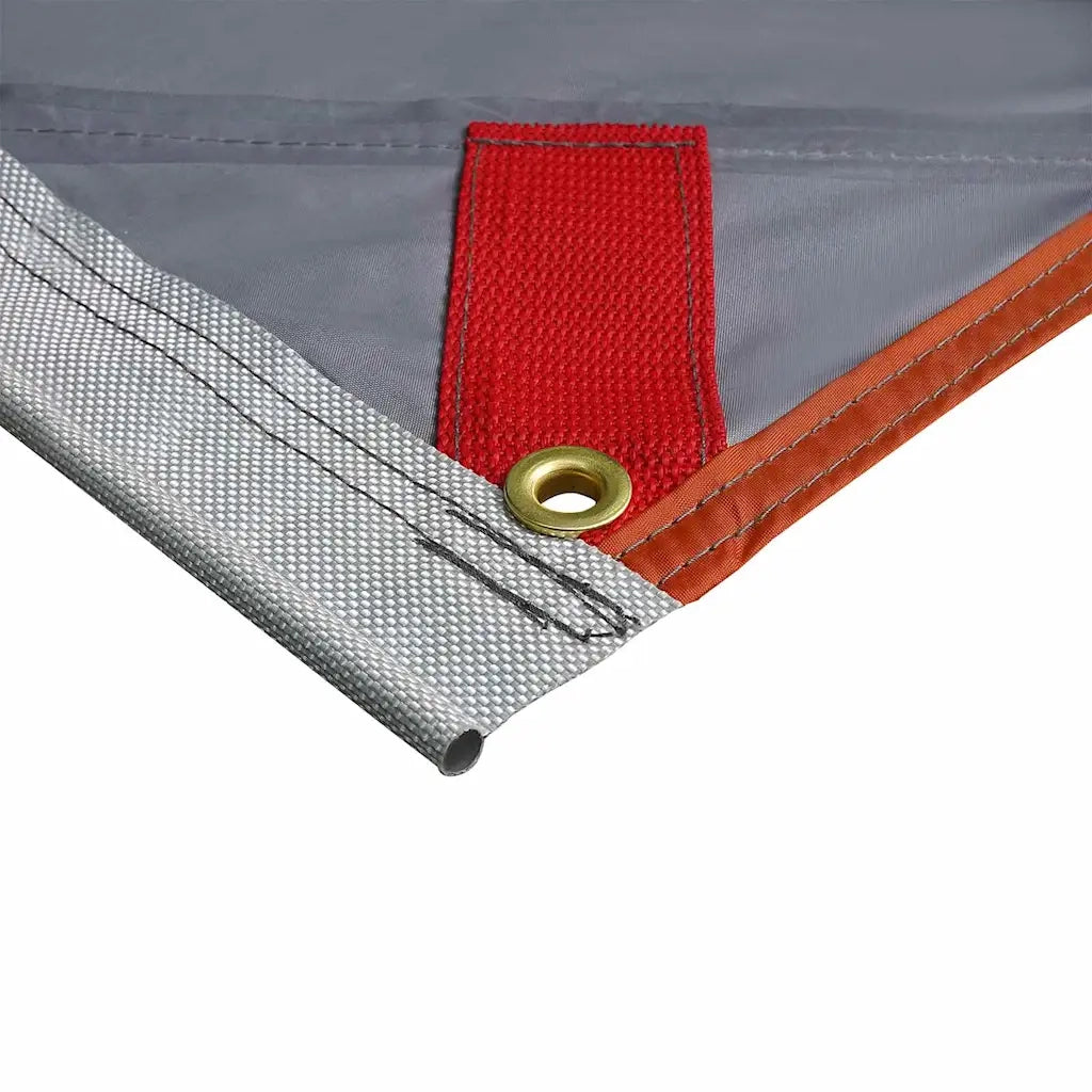 vidaXL Tarp resistente all'acqua Grigio e arancione
