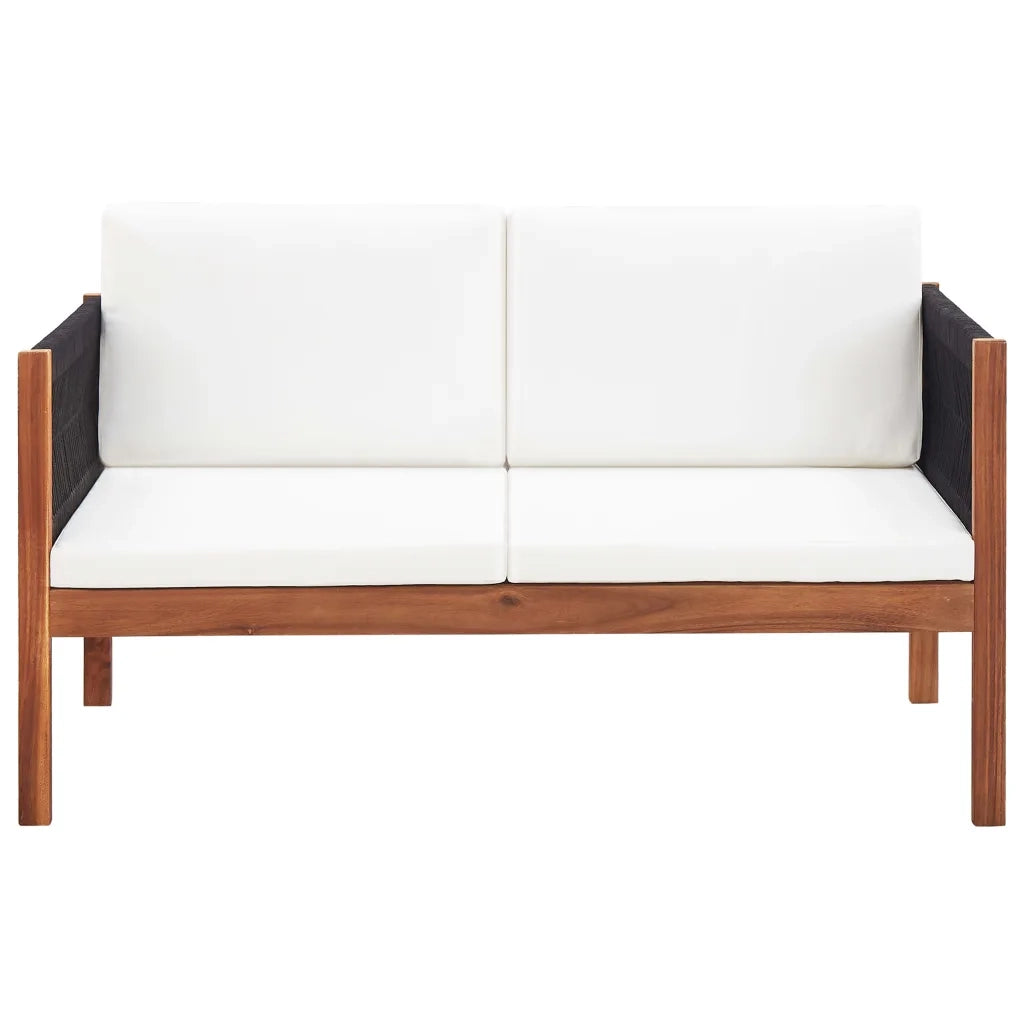Divano da Giardino a 2 Posti-Sofa da giardino in Massello d'Acacia