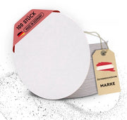 Set di Veline in Cartone - 100 pezzi, Rondi (Ø 10,7 cm) - Fatti in Germania - Supporti Vuoti per Dipingere e Artigianato - Il Perfetto Set DIY per le Anime Creative