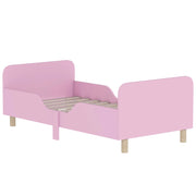 Letto Singolo per Bambini con Protezioni ¨C zephmum ¨C Rosa MDF