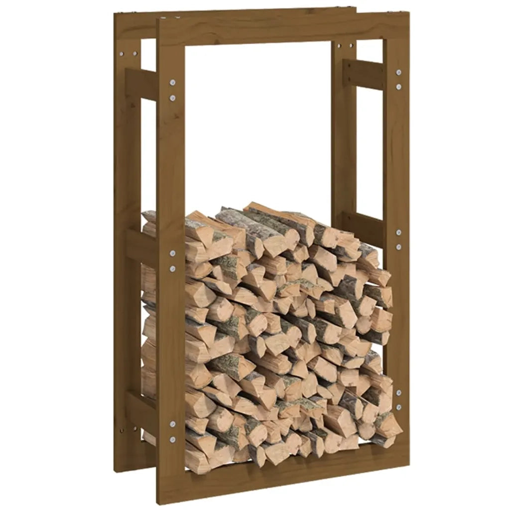 Portalegna Miele 60x25x100 cm in Legno Massello di Pino cod mxl 59033