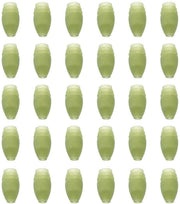 Connettori in gomma - 30x Verde - Connettori Elastici - Gomma Duraturo - Meccanismo di Blocco Sicuro - Adatto per Attrezzi da Pesca - Dimensioni 11x5,5mm - Stopper