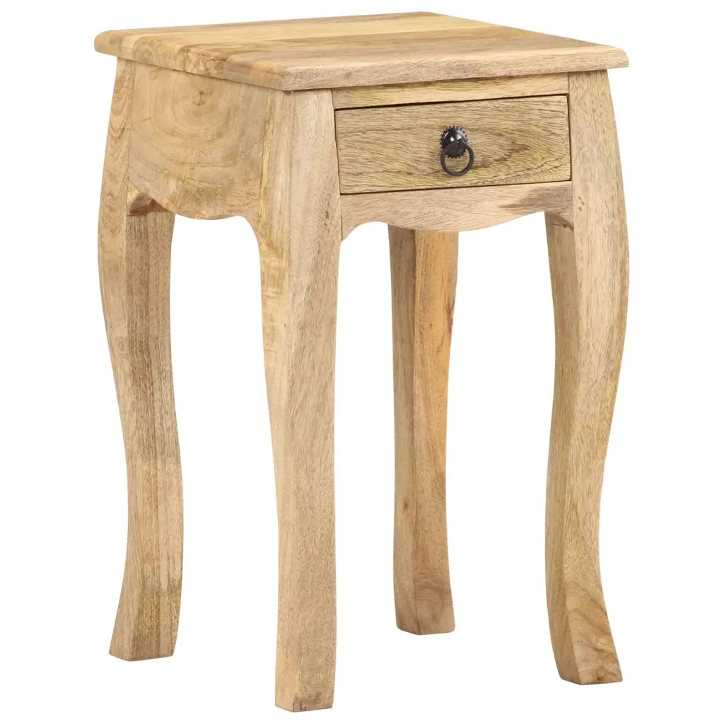Comodino 28x28x46 cm in Legno Massello di Mango 321707