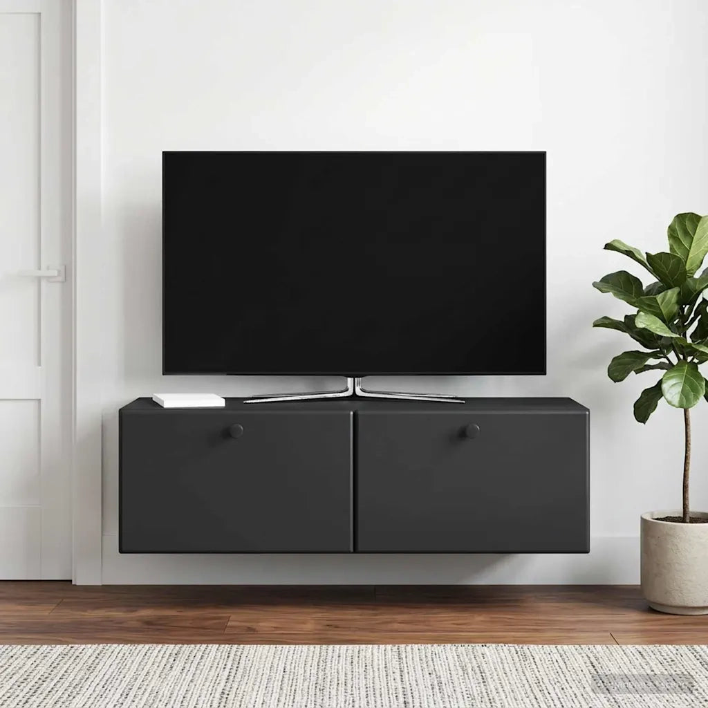 Mobile Porta TV da Muro 98 x 31 x 30 cm Nero 899236