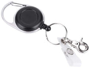 Sostegno per Chiavi Reclinabile - Badgeholder con Cavo di Trazione - Corpo in Plastica 3,7 cm - Cavo in Nylon 60 cm - Utile per le Chiavi - Utilizzo Sostenibile