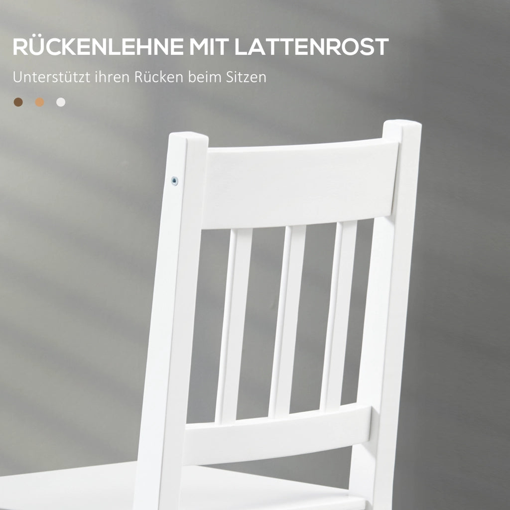SEDIA da pranzo Set da 4 pezzi 41x46,5x85,5 cm Legno Bianco