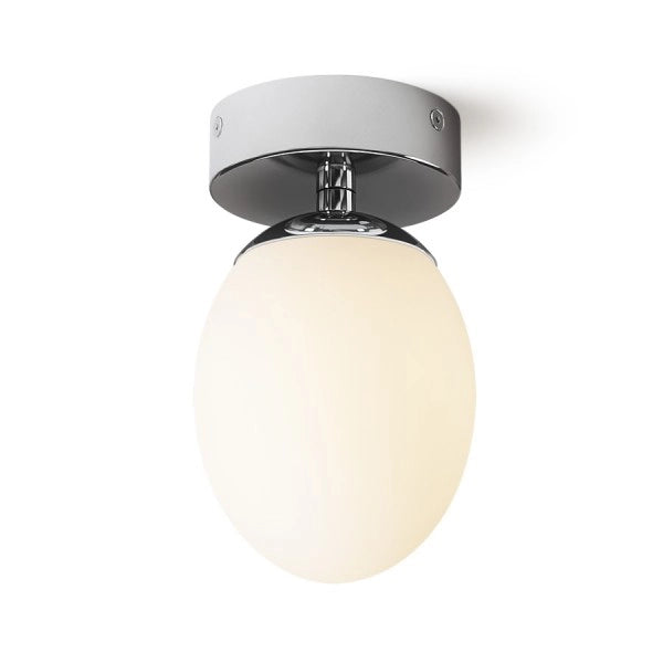 Plafoniera MERINGUE 11 da soffitto vetro opalino/cromo 230V LED G9 9W IP44