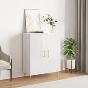 Credenza-Buffet-Armadio da cucina 69,5x34x90 cm in Legno Multistrato Bianco Lucido 667669