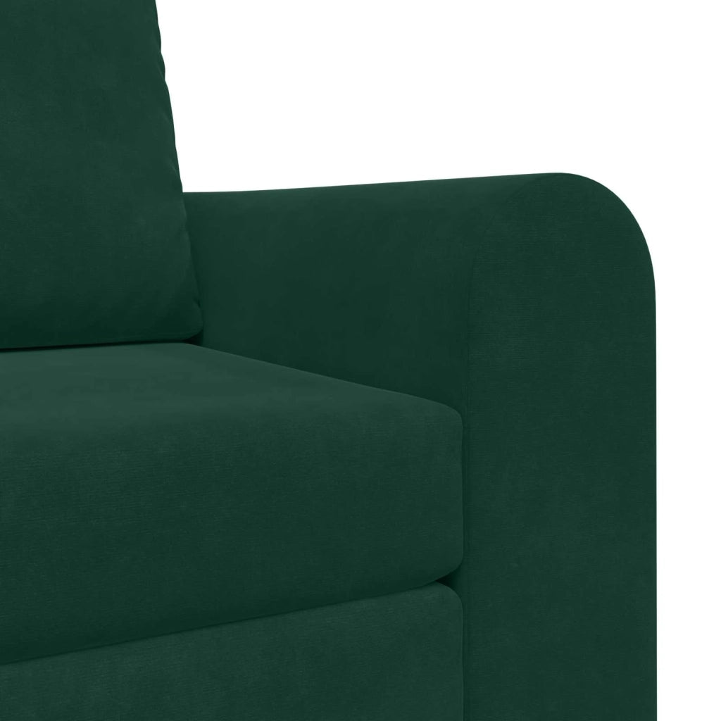 Divano letto | Sof¨¤ letto | Letto singolo Verde Scuro 98 x 71 x 83 cm Velluto