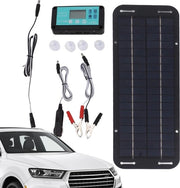 Kit di ricarica solare per batterie acqua e sporco 20W con controller per camper motocicletta camion trattore neve motocicletta.