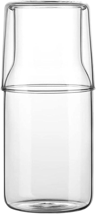 Set di caraffe da acqua - Tumbler - Cassetto notturno - Cucina - Flacone di sapone - Flacone di acqua fredda - 17 oz/500 ml - Cristallo trasparente