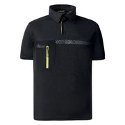 POLO 'LIBRA' taglia  L - black carbon  - UPOWER