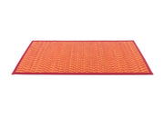 Tappeto Bamboo Antiscivolo In Tinta Unita Cucina Salotto - 50x75 - Rosso