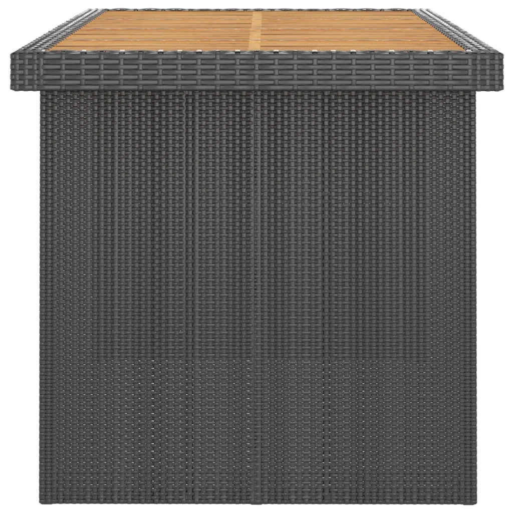Set da Pranzo da Giardino 11 pz con Cuscini in Polyrattan Nero 3059350