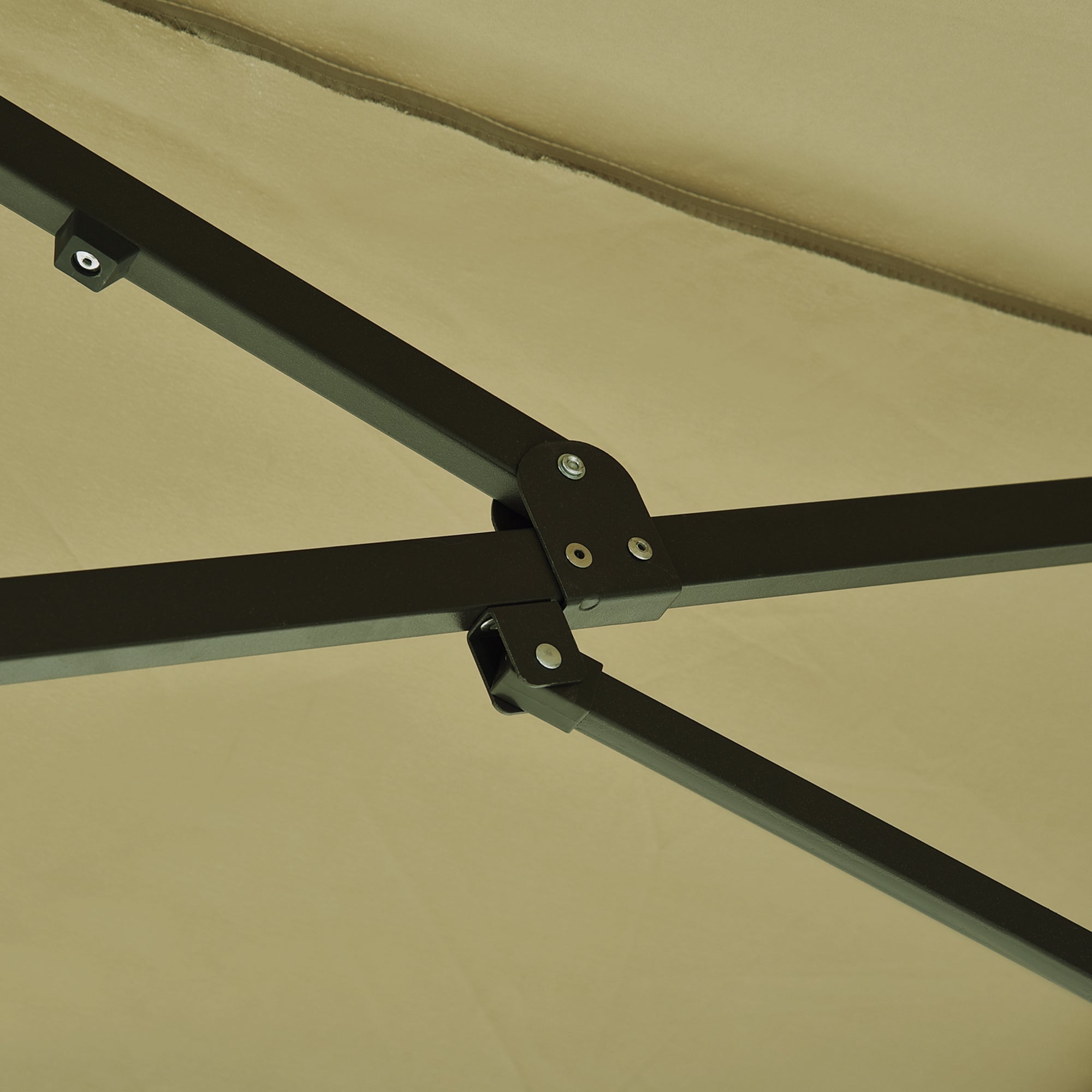 Ombrellone da Giardino Doppio Tetto 4,6x2,7 m  Roland Ecrù