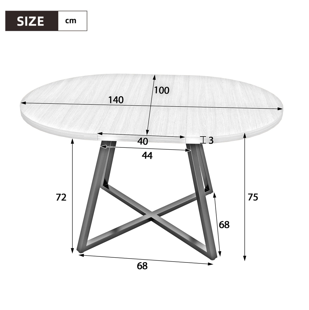 Tavolo da pranzo allungabile 100/140 x 100 cm; per 4-6 persone; colore noce; MDF