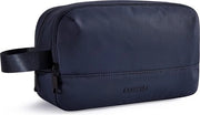 Toilette per uomo, toilette da viaggio, kit di protezione impermeabile per acqua per uso in viaggio, rasoio da viaggio leggero, adatto per prodotti da bagno completo, colore blu.