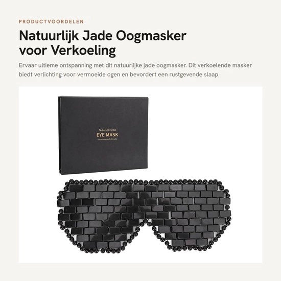 Oogmasker rinfrescante - Slaapmasker - Oogverzorging - Jade - Relaxante - Uso caldo/freddo