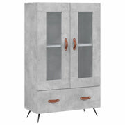 Credenza | Madia | Buffet da pranzo | Armadio da pranzo Grigio Cemento 69,5x31x115 cm in Legno Multistrato