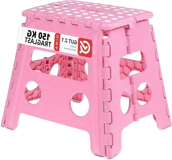 Scivolo antislip pieghevole fino a 120 kg con maniglia - HBD 325 x 37 x 30 cm - scivolo per bambini, campeggio, colore felroze