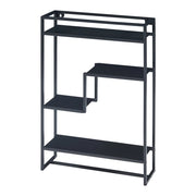 Scaffale dal design senza tempo per soggiorno/camera da letto mobiletto portaoggetti da parete 60 x 40 x 13 cm acciaio nero 03_0011300