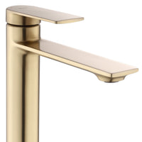 Rubinetto Da Lavabo Rea Storm Gold Brush High
