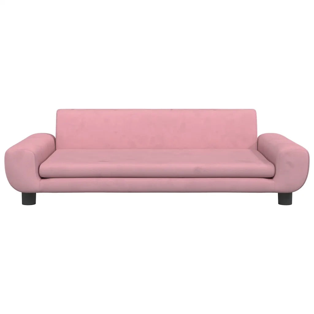 Lettino per Cani Rosa 100x54x33 cm in Velluto CFW3567089