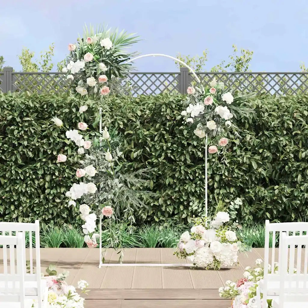 Arco Nuziale Bianco 100 x 39 x 200 cm Acciaio 42023035