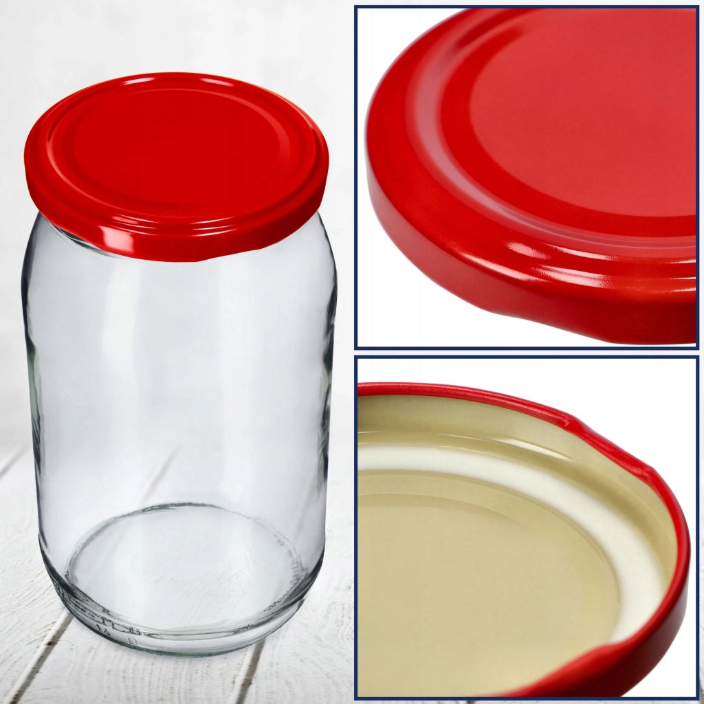 Tappi per barattoli KADAX, diametro 82 mm, confezione da 10 pezzi