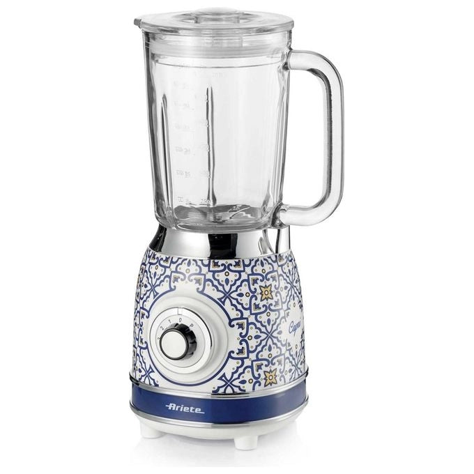 Ariete 583 Frullatore Capri con tazza in vetro da 1,5 Litri, 4 Lame in Acciaio Inox, 4 Velocità + Pulse,1000 Watt