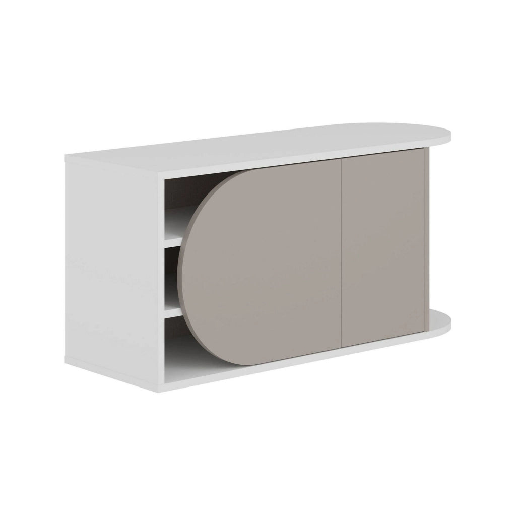 Mobile Portascarpe Kyle, Scarpiera 8 Paia, 104x37x50h cm Beige