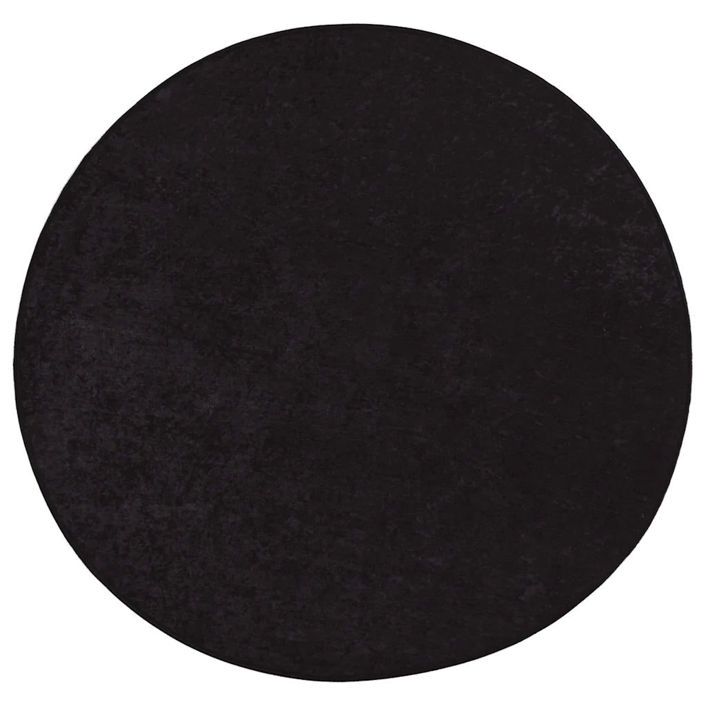 Tappeto Lavabile φ120 cm Antracite 337957