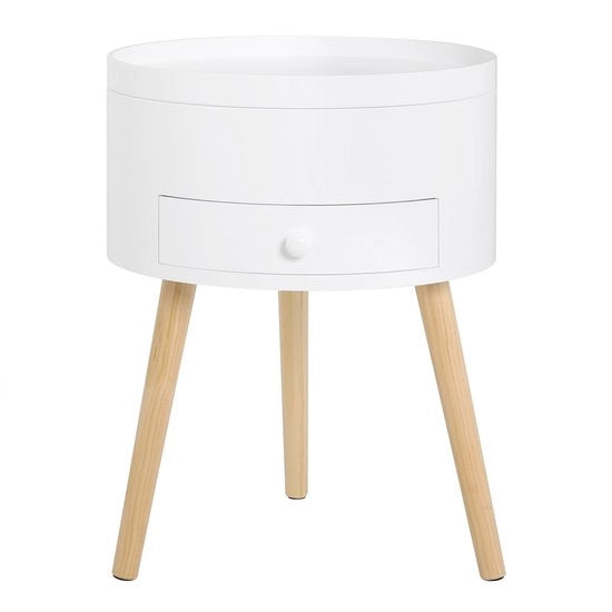 Cassettone Scandinavo per Camera da Letto - Comodino, Scrittoio - Camera da Letto, Salotto - Solido - MDF - 38x38x50 cm - Bianco