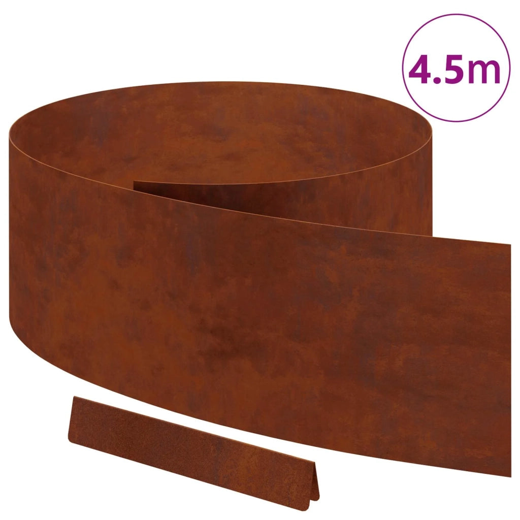 Bordura per Prato Ruggine 450 x 0,05 x 25 cm 868038
