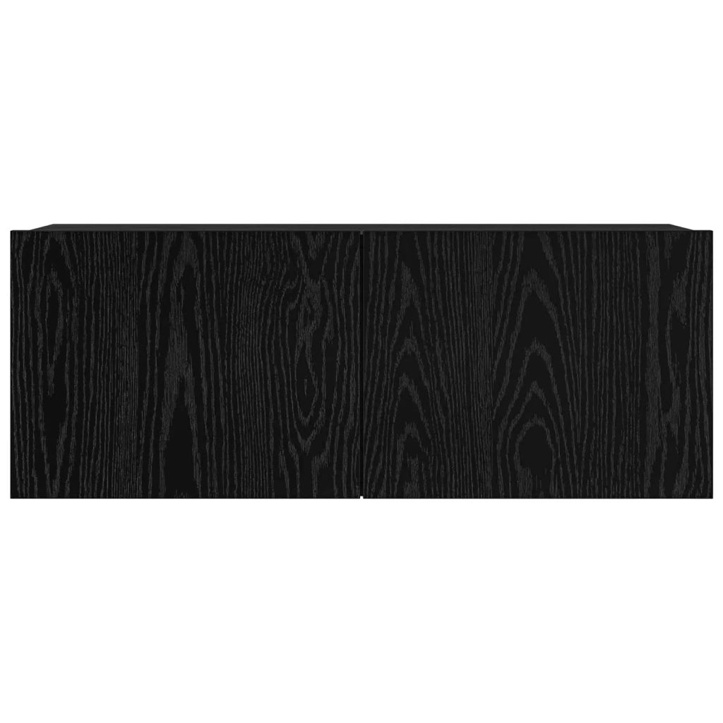 Set mobile TV 6 pz | Armadietto TV | Mobile Porta TV Rovere Nero 100 x 30 x 30 cm