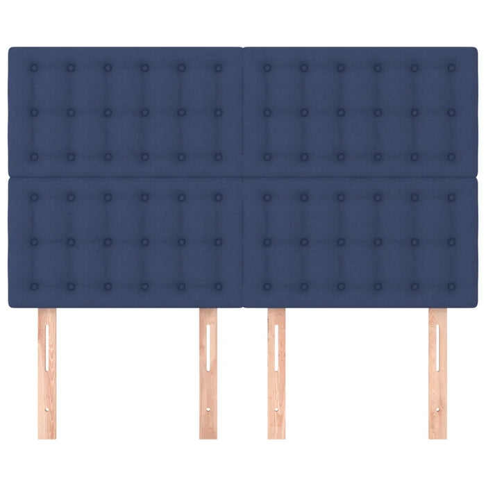 Testiere 4 pz Blu 72x5x78/88 cm in Tessuto