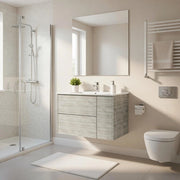 Base sospesa con cassetti cm 80 mod. TRIO - Legno Nordico