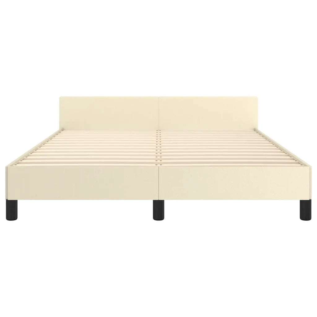 Giroletto con Testiera Crema 140x200 cm in Similpelle cod mxl 60088