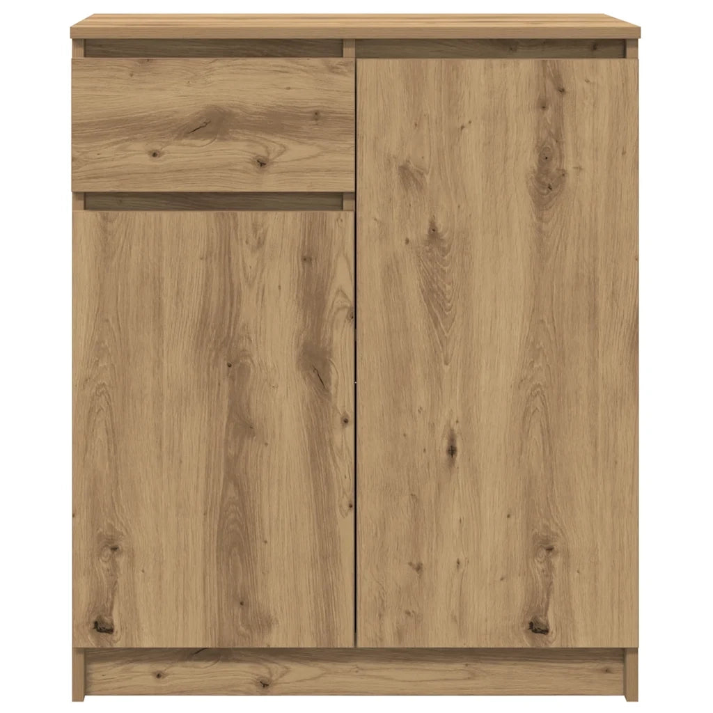 Credenza | Madia | Buffet da pranzo | Armadio da pranzo con Cassetto Rovere Artigianale 71x35x84 cm Truciolato