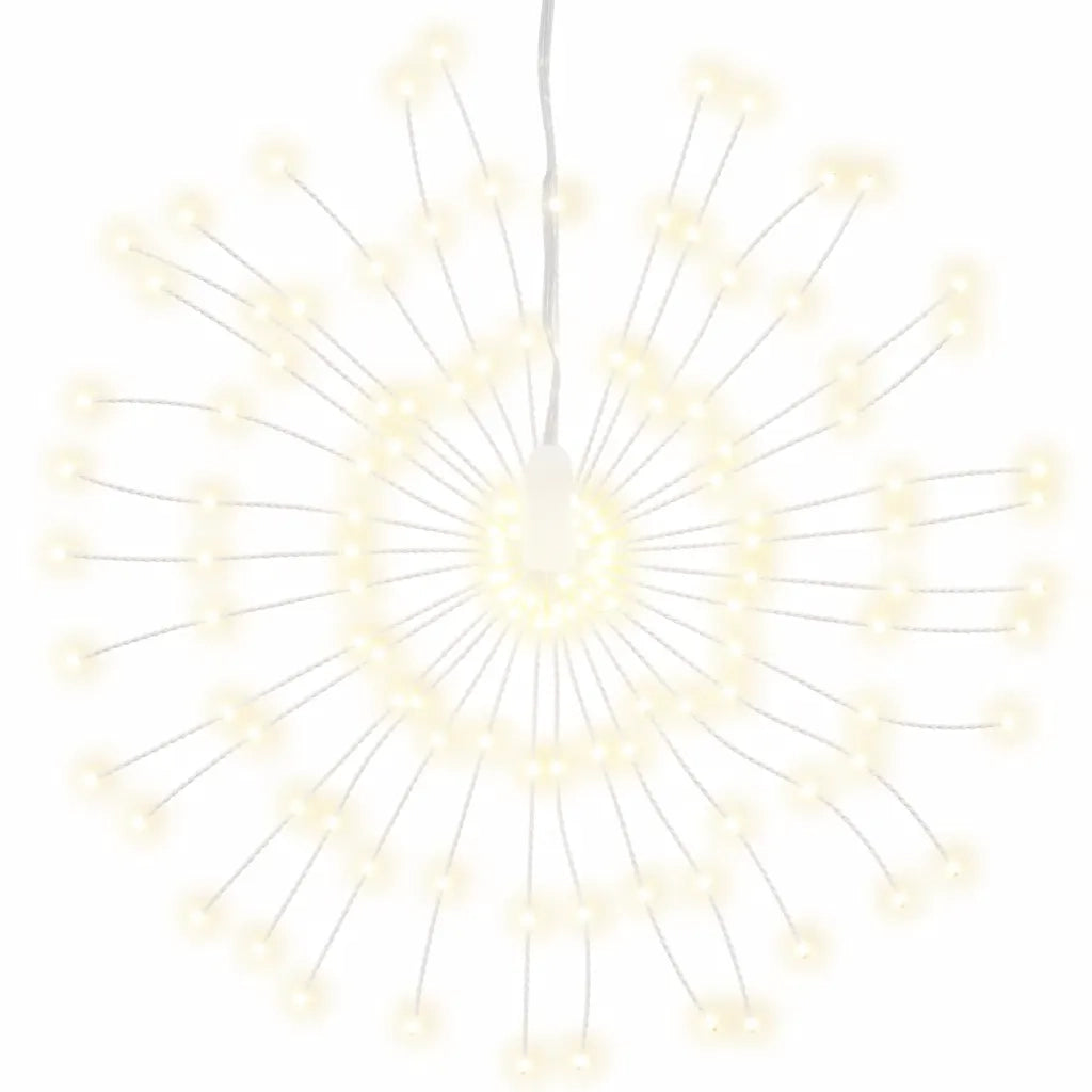 Luci di Natale Fuochi d'Artificio Bianco Caldo 20 cm 140 LED CFW4128923