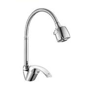 Trade Shop - Rubinetto Miscelatore A Canna Alta Flessibile Doccetta Modello Napoli 52333a -