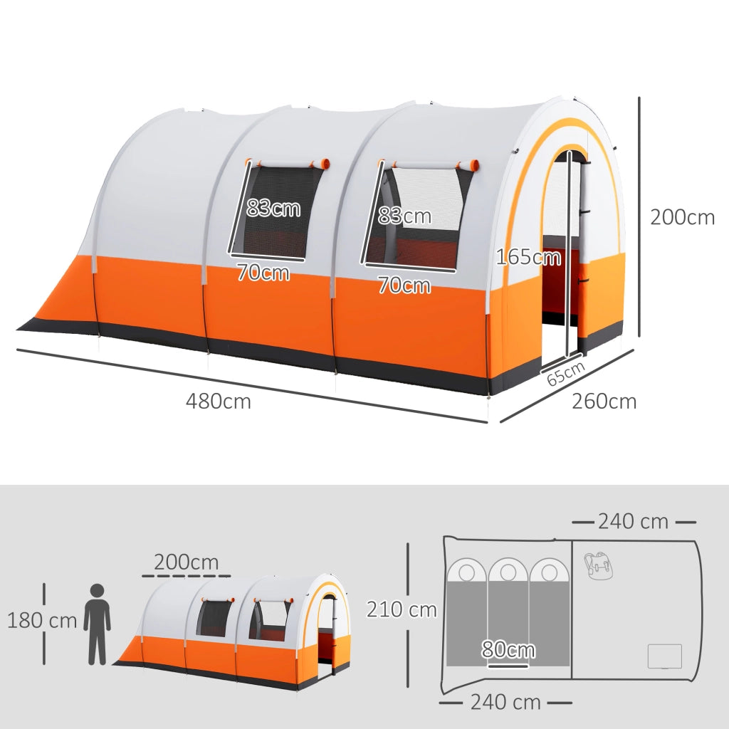 Tenda da campeggio 6 posti ¨C zephmum ¨C cremewei? 300x300 cm