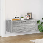 Scarpiera a Muro Grigio Sonoma 100x35x38cm in Legno Multistrato 821026