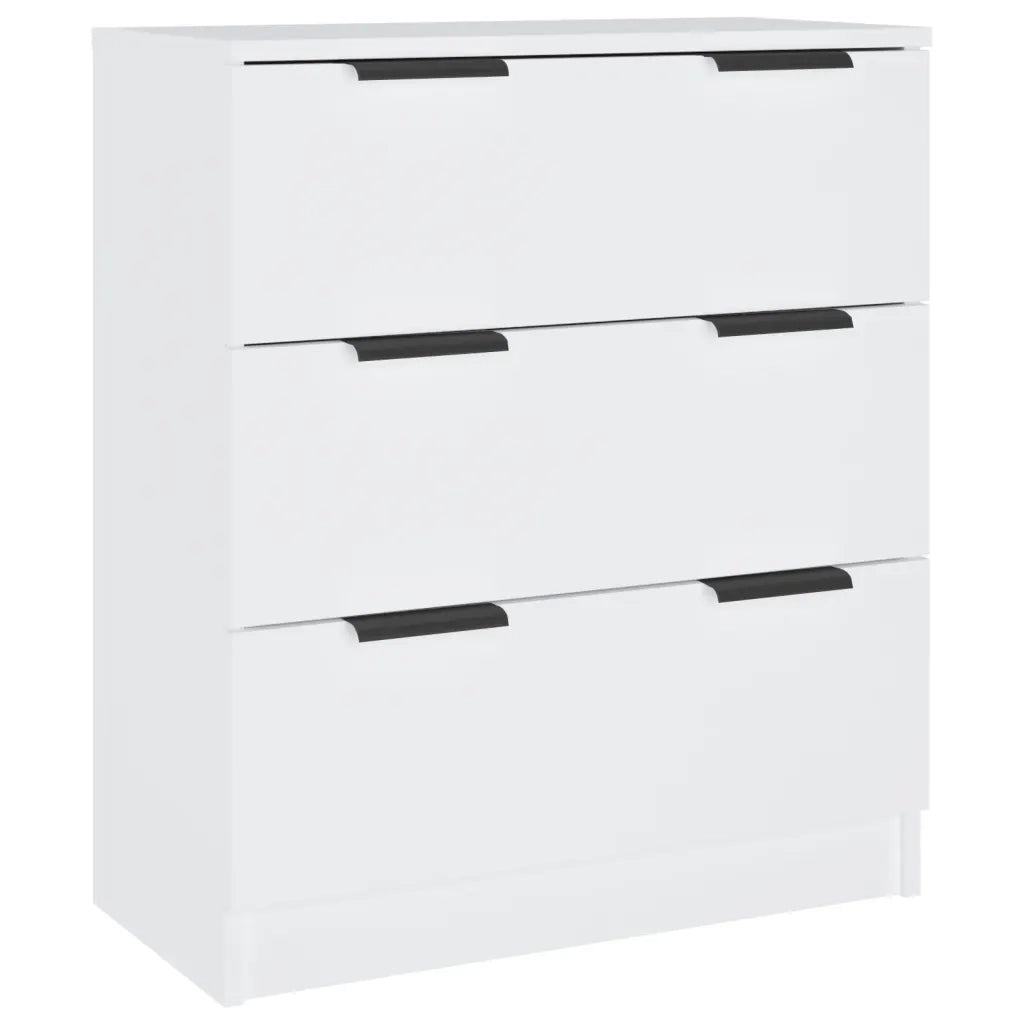 Credenze 3 pz | Madia | Buffet da pranzo | Armadio da pranzo Bianche in Legno Multistrato