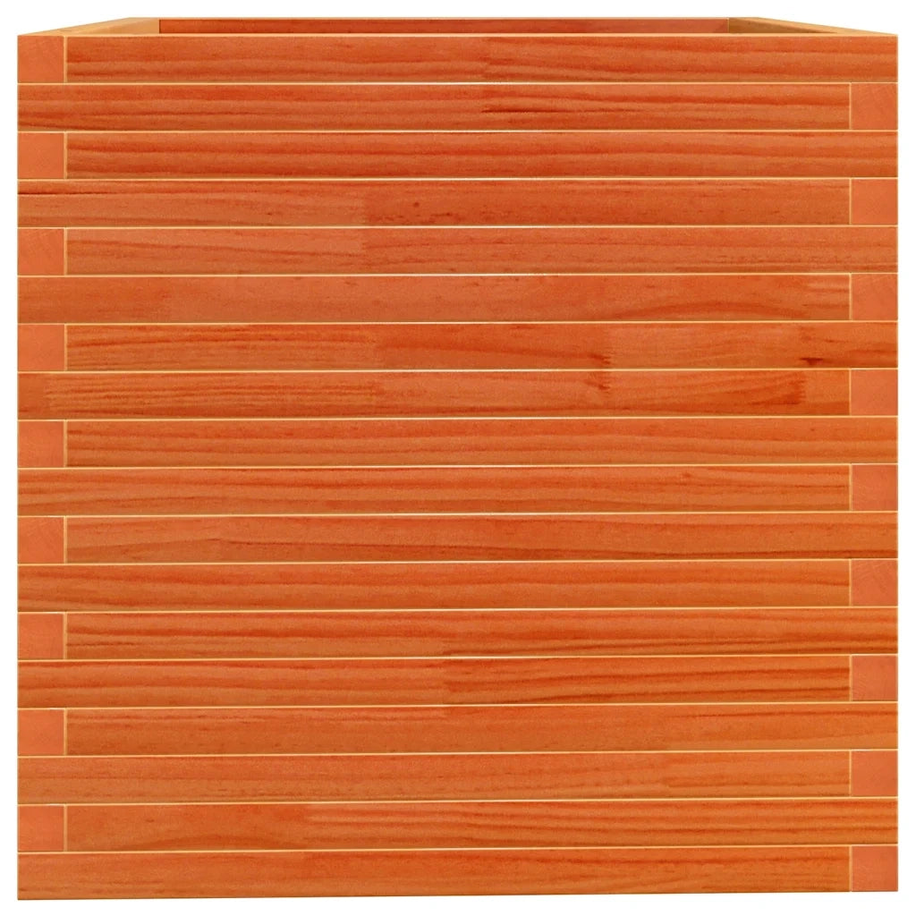 vidaXL Fioriera Giardino Marrone Cera 70x70x72,5cm Legno Massello Pino