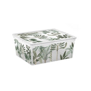 Contenitore Kis con box m tropical trasparente 18l cm 40x34x17 h
