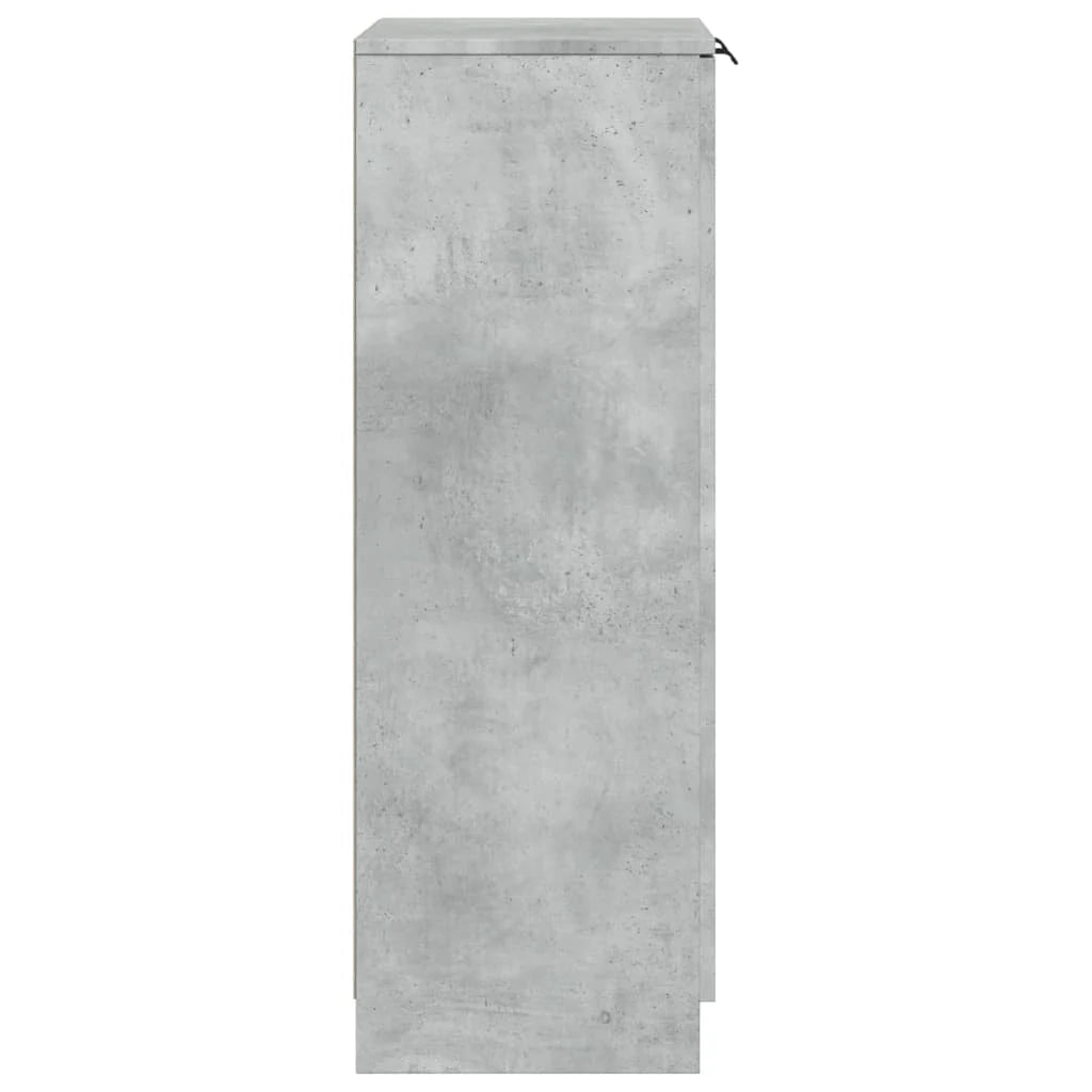 Scarpiera mobiletto portascarpe mobile per ingresso/corridoio/soggiorno 59 x 35 x 100 cm legno ingegnerizzato grigio 02_0021823