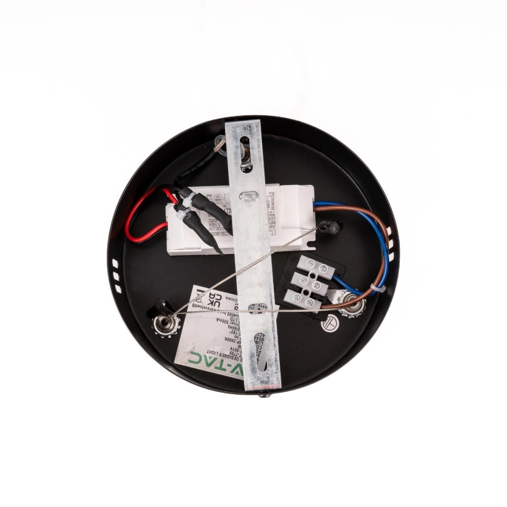 Lampada sospensione LED chiave di violino nera V-TAC